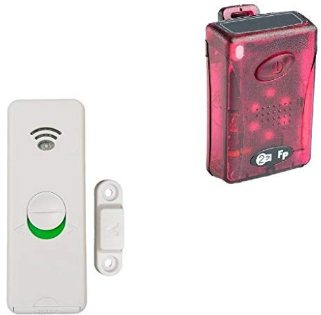 Frequency Precision Battery Operated Wireless Door Sensor Alarm & Bleeper Pager for Those with Dementia at Risk of Wandering, Elderly, Nursing Homes & Supported Living