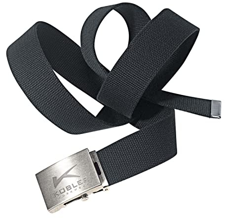 KÜBLER Gürtel aus Kofferband schwarz Länge 115 cm