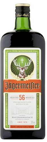 Jägermeister Herbal Liqueur | 1.75L | 35% ABV | German Liqueur | Spirits | 56 Herbs & Botanicals | Best Served as an Ice Cold Shot