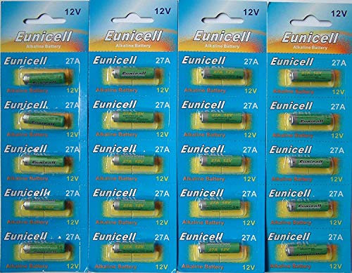 Eunicel, 20 batterie alcaline ad alte prestazioni per i tuoi dispositivi elettronici, confezione da 27 A