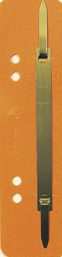 Exacompta 425009B 100er Pack Plastik-Heftstreifen orange. Aus PP-Folie kaufmännische Heftung Aktendulli Hefter Schnellhefter ideal für Büro und Schule