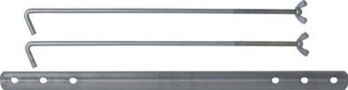 Battery Retaining Bracket With Threaded Rods and Wing Nuts