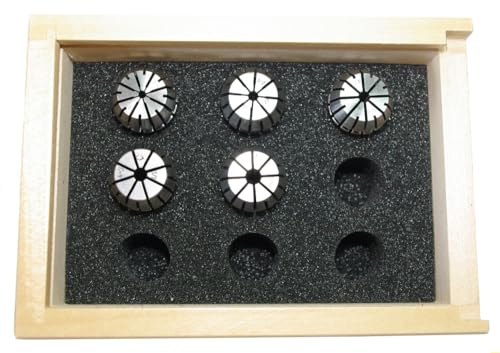 Proxxon 24253 Satz ER Spannzangen 5 teilig für FF500/BL FF500 PF400 für Rundmaterial Ø 2,4 - 3,0 - 3,2 - 4,0 und 5,0mm