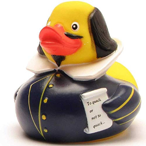 Duckshop Yarto - Shakespeare Duck I Quietscheente I L: 10,5 cm