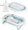 MS BabyWorld - Fold + Cojín Reductor | Bañera Plegable para Bebé con Patas y Cojín Reductor Adaptable | Bañera para Bebé Fácil de Guardar | Portátil para Casa o para Llevar de Viaje