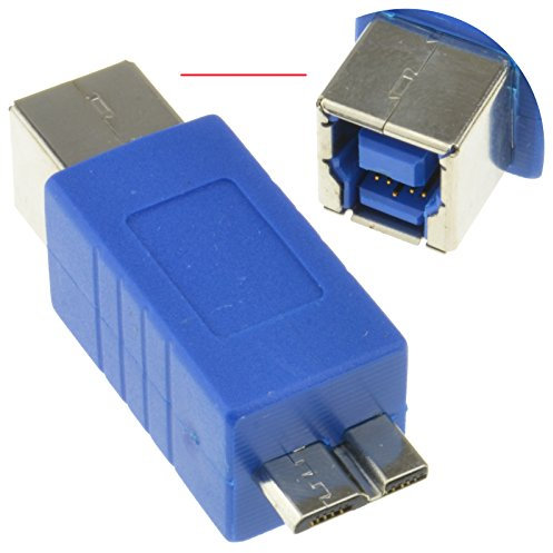 USB 3,0 SuperSpeed Type B Femelle vers Micro B Mâle 10 Broches Adaptateur