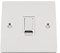 A5 SWI1GCFWC Light Switch Single Polished Chrome Flat-White Insert Metal Rocker Switch-10 Amp 1 Gang 2 Way