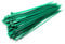 Fascette di nylon, lunghe e larghe, cerniere in plastica, bianco e nero, misura extra large, verde