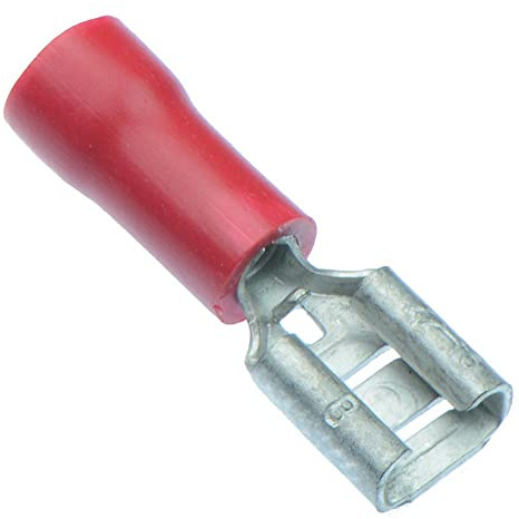 20 x Red 4.8mm Female Insulated Crimp Spade Connector 16-22 AWG Wire Cable Electrical