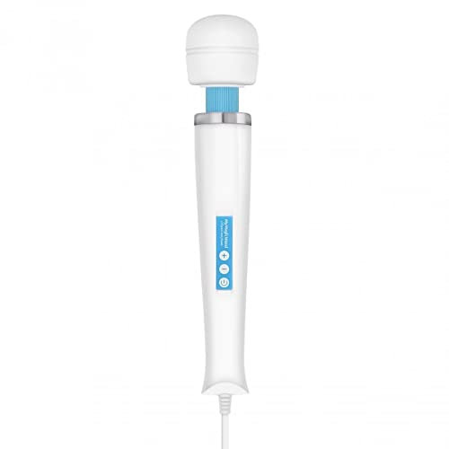 My Magic Wand Masajeador Azul 6 niveles de vibración, Masajeador para mujeres: barra de masaje, motor potente y extremadamente silencioso, masajeador para músculos, el masajeador más fuerte de Europa