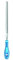 PFERD Werkstattfeile Dreikant, 150mm, dreieckige, spitz zulaufende Feile, Kreuzhieb H1 auf drei Seiten, inkl. Ergonomie-Feilenheft, 11211156 – für die grobe Zerspanung und zum Schruppen geeignet, Länge 150mm