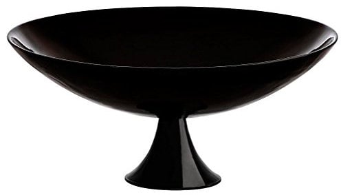 CRISTALICA Schale Obstschale Konfektschale Night Schwarz Glas 33 cm