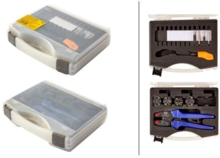 HELLA 8PE 863 807-821 Crimpzangeneinsatz-Set - Kunststoff - schwarz/weiß