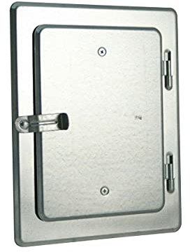 Marley Kamintür verzinkt mit Hebelverschluss 140x205 mm