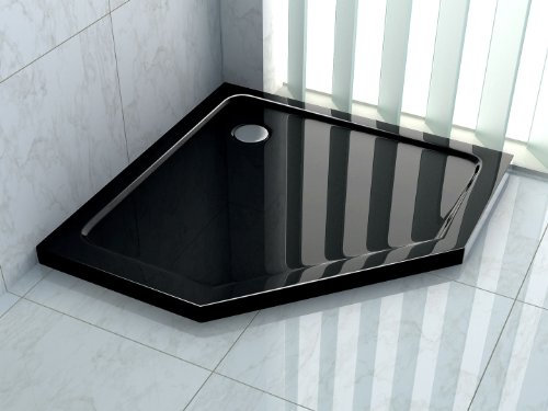50 mm Duschtasse für FIVE 90 x 90 (schwarz)