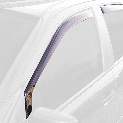 ClimAir Car Comfort Deflectores de Aire Negro Compatible con Peugeot Boxer 1994-2005 & Fiat Ducato 1994-2006 & Citroën Jumper 1994-2007
