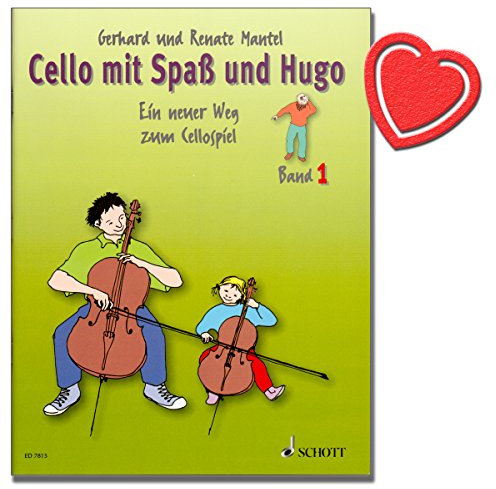 Violoncelle avec Plaisir et ruban Hugo 1/Violoncelle école s'adresse à la simple et de Cours En Groupe avec des enfants de 5-10 ans. [avec cœur note pince]