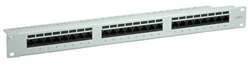 VALUE Kat.6 (Class E) 19-Patchpanel, 24P, ungeschirmt, grau
