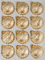 12 TLG. Glas-Weihnachtskugeln Set in Ice Champagner Gold Komet- Christbaumkugeln - Weihnachtsschmuck-Christbaumschmuck