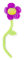GOODS+GADGETS Singende Happy Birthday Blume in 5 Farben - Geburtstags-Geschenk mit Melodie - Violett-Lila
