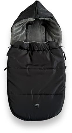 Kaiser 6538525 Babyschalenfußsack Hoody, schwarz