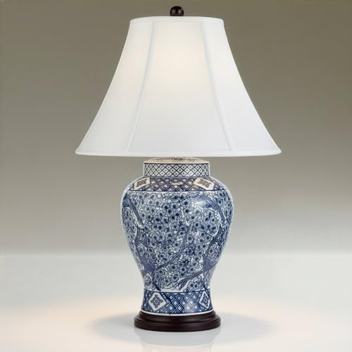 Shonna Garden Bird 27 Tall Table Lamp Blue White Porcelain Traditional