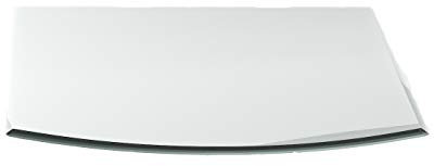 Glasplatte G5 Segmentbogen 6 mm x 1200 mm x 1000 mm mit 18mm Facette und Dichtlippe Funkenschutzplatte Bodenplatte Kaminplatte Funkenschutz Ofenplatte Kaminglas