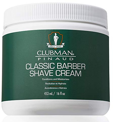 Clubman Classic Barber Shave Cream, Non- Aerosol 16 oz.