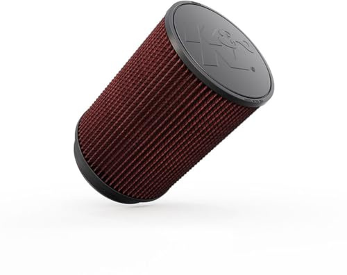 K&N Universal Clamp-On Air Filter: High Performance, Premium, Washable, Replacement Engine Filter: Flange Diameter: 5 In, Filter Height: 9 In, Flange Length: 1 In, Shape: Round, RU-3020
