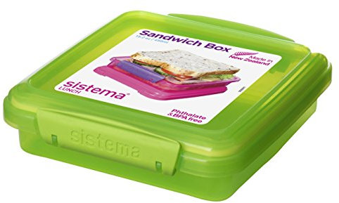 Sistema Sandwichbox 450ml . In der Farbe :pink, grün, blau Lunch