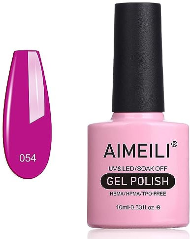 AIMEILI UV LED Gellack Gel Nagellack Gel Nail Polish - Neon Purple Grape (054) 10ml