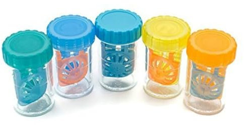 Color Contact Lens Barrel Cases, Contact Lens Washer Cleaner Contact Lens Case, Lens Cleaning Container for Everyday Use, Contact Lens Cases with Lightweight and variant Colors |10 Pieces
