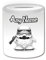 Personalisiertes Geschenk – Stormtrooper Spardose (Pinguin Film Charakter Design Thema, weiß) – Jeder NameNachricht auf Ihre Einzigartiges – Kostüm Film Superheld Hero Star Wars Jedi Lichtschwert
