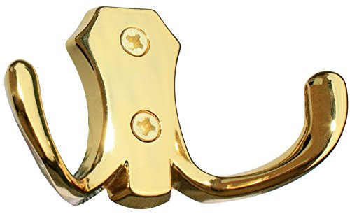 KeyMet GmbH Crochet porte-manteau Crochet mural 47 en laiton poli