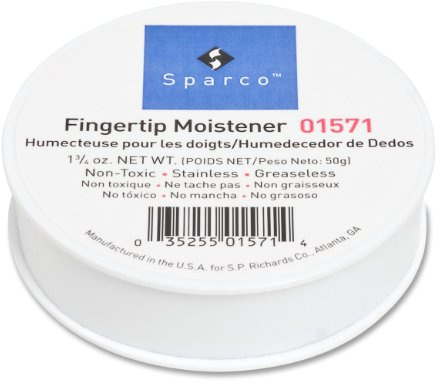 S.P. Richards Company Sortkwik Fingertip Moistener, Nonskid Back, 1-3/4 oz. (SPR01571)