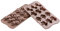 silikomart | SCG16 Moule en Silicone pour chocolats DINO, antiadhésif, 12 chocolats, paquet de 1 Moule pour sucreries, Easy Choc, 40 x 33 mm, h 16 mm, Made in Italy