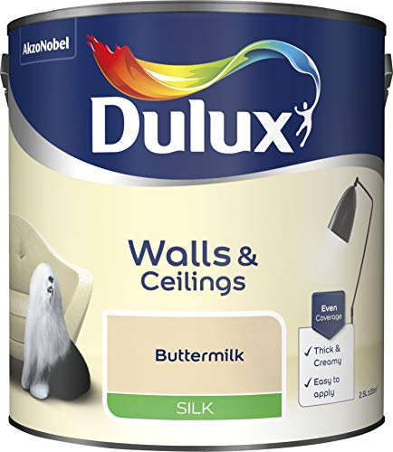 Dulux Paints 2.5 Litre Ready Mixed Silk Buttermilk