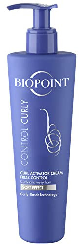 Biopoint Control Curly - Crema attivante anti-crespo, definisce e migliora i capelli ricci, dona elasticità, brillantezza e morbidezza, 200 ml (la confezione può variare)