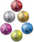 Magnete Weihnachtskugel Bunt Kugeloptik 6er Weihnachten Deko Geschenk Set Kühlschrankmagnete Weihnachtsdeko stark groß 50mm rund