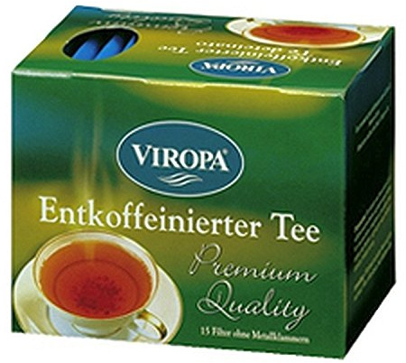 Tè deteinato Premium 15 bustine di tè - Viropa