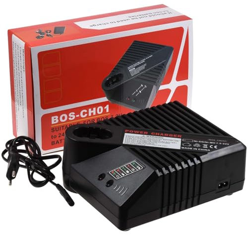 Chargeur pour batterie Bosch perceuse visseuse PSR 12 VE-2 2, 7,2 V – 24 V