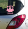 wandtattoo-welt Autoaufkleber Autotattoo Eule Heckscheibenaufkleber Baby Auto mit Namen Eule Punkte Name Autoaufkleber MA107