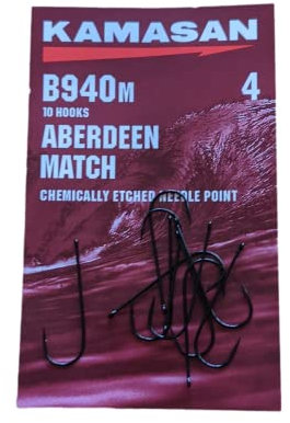 Kamasan B940m Aberdeen Match Hooks - Size 4