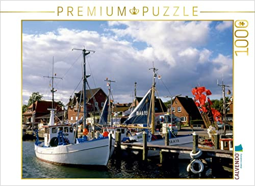 CALVENDO Puzzle Fischhafen Maasholm, Ostsee | 1000 Teile Lege-Größe 64 x 48 cm Foto-Puzzle für glückliche Stunden