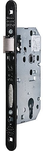 Serrure D45 clé i VACHETTE axe 45 entraxe 70 C7 bouts ronds verni noir droite - sans gache - D455VR45T20/10SG