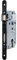 Serrure D45 clé i VACHETTE axe 45 entraxe 70 C7 bouts ronds verni noir droite - sans gache - D455VR45T20/10SG
