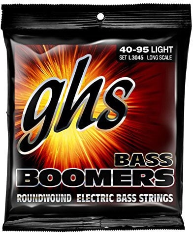 Jeu de cordes pour basses électriques GHS BASS BOOMERS - L3045 - Léger - Longue échelle - 040/095