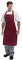 Whites Bib Apron Polycotton Burgundy