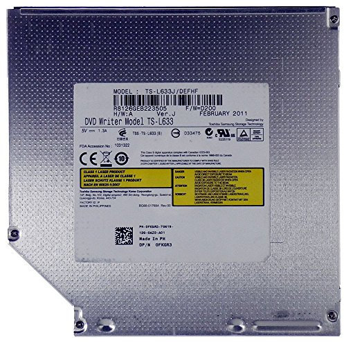 Toshiba Samsung slimline Laptop SATA 8x DVD±RW DL TS-L633 #12434