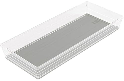 Kis 6075800 0516 02 Sortierbox Sistemo, Plastik, transparent/grau, 15 x 37,5 x 5 cm